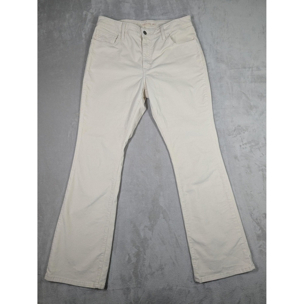 Levis‎ 725 Corduroy Pants Mens 32 White High Rise Bootcut Stretch Casual